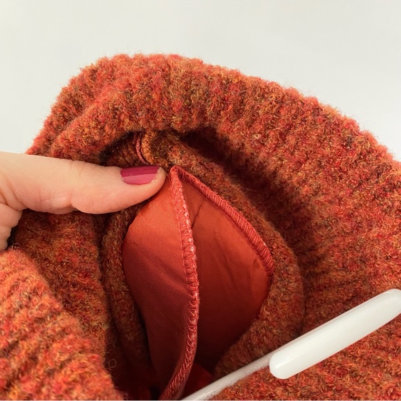 Vintage 90s Granny Pullover Sweater Womens Size XXL Boxy Boucle Knit Turtleneck - Picture 5 of 9